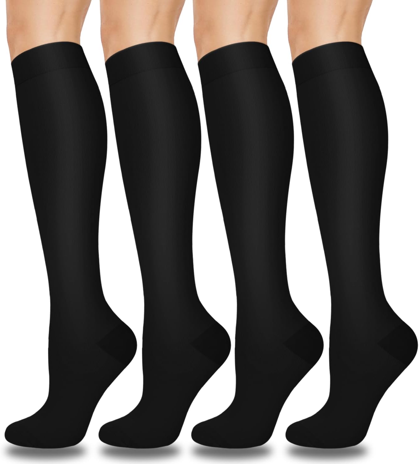 Aoliks Compression Socks for Women and Men, 4 Pairs, Gradient Compression