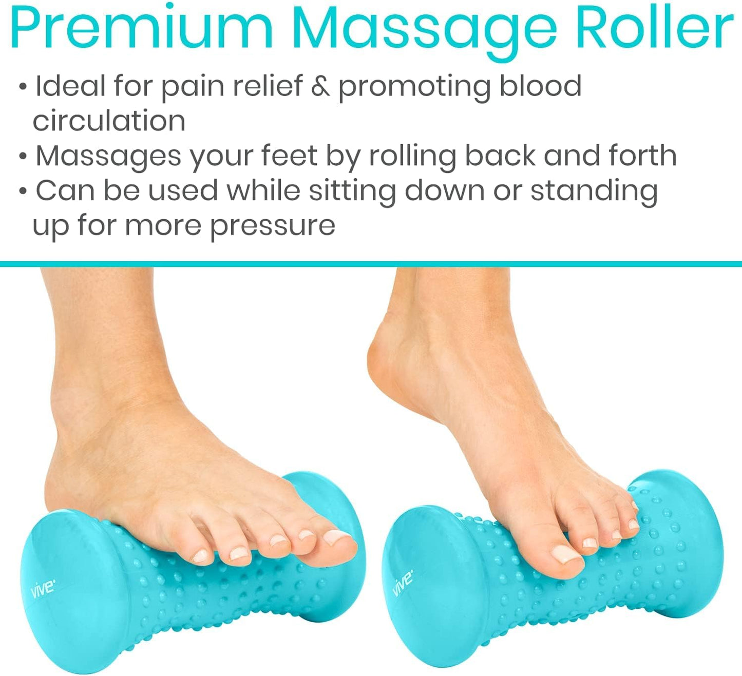 Vive Massage Ball Set for Plantar Fasciitis Relief and Hot Cold Therapy