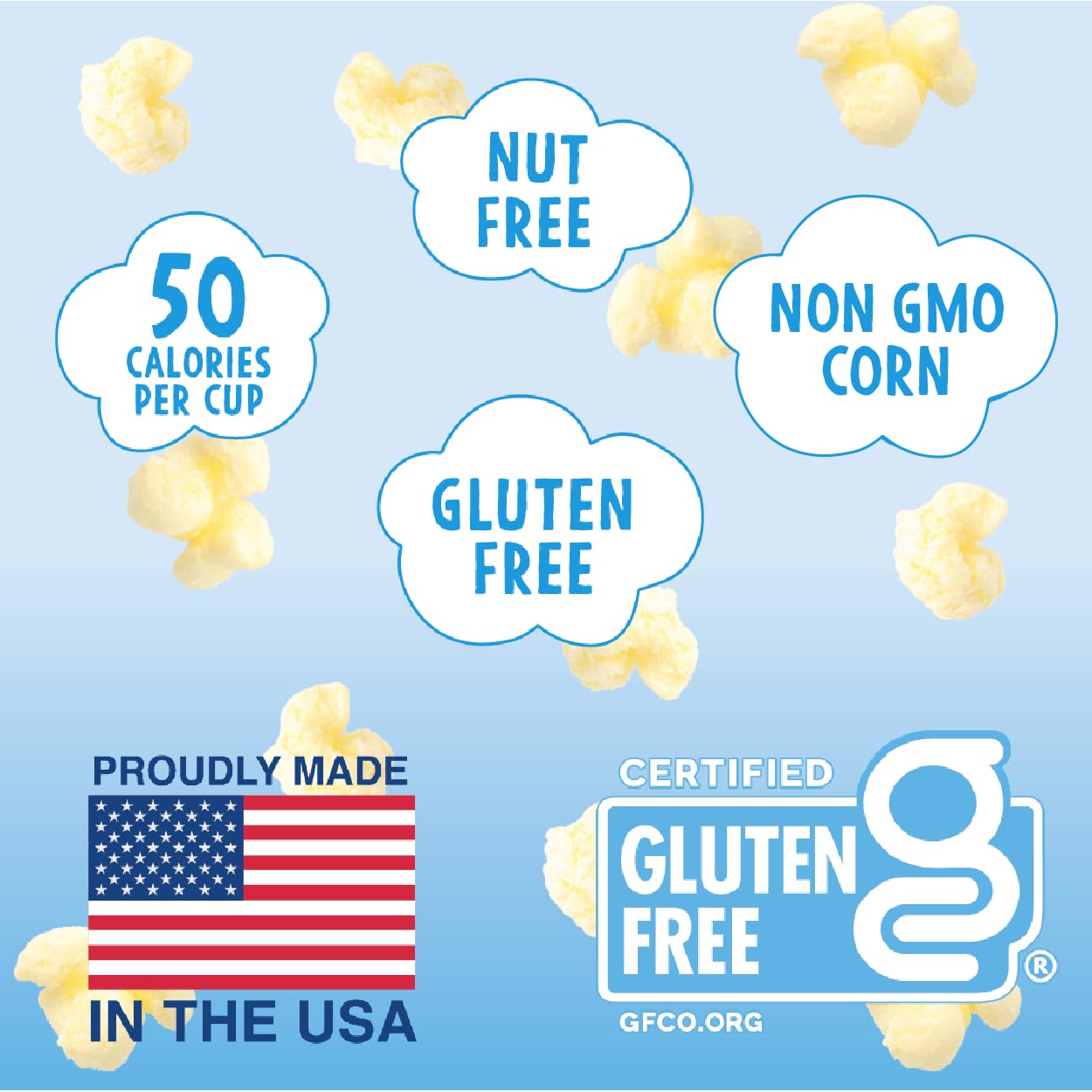 Like Air Single Flavor Puffcorn Snack Box, 80 Calories, Gluten Free, Kosher, Non-GMO Corn