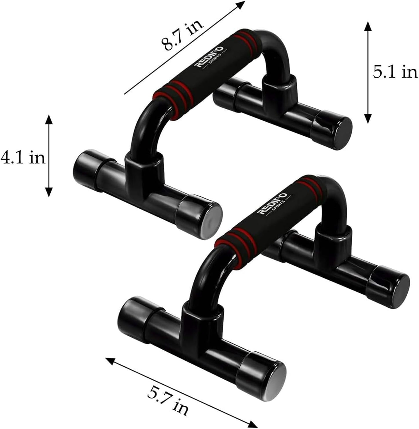 Push Up Bars for Strength Training - Ergonomic Pushup Stands with Anti-Slip Design