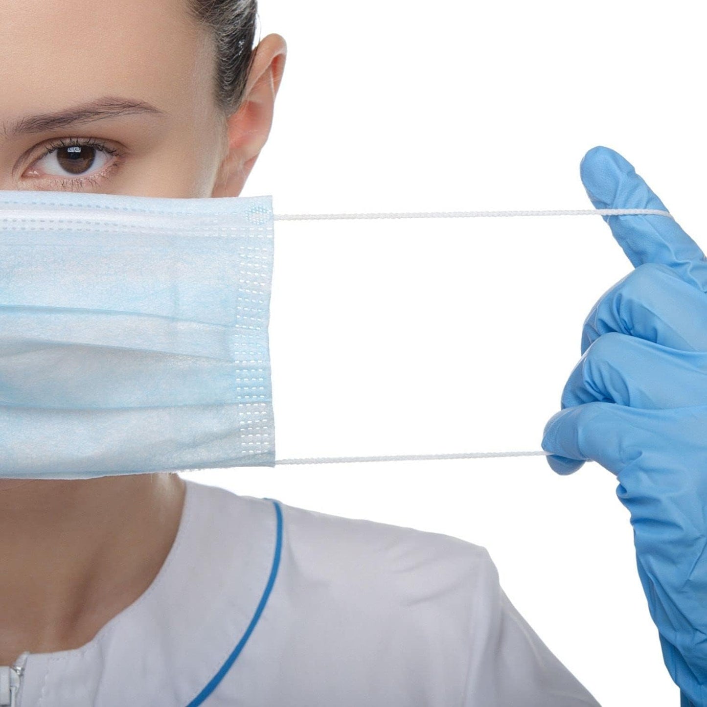 100 Pack Medical Disposable Face Masks for Protection 3 Layers Safety Face Masks