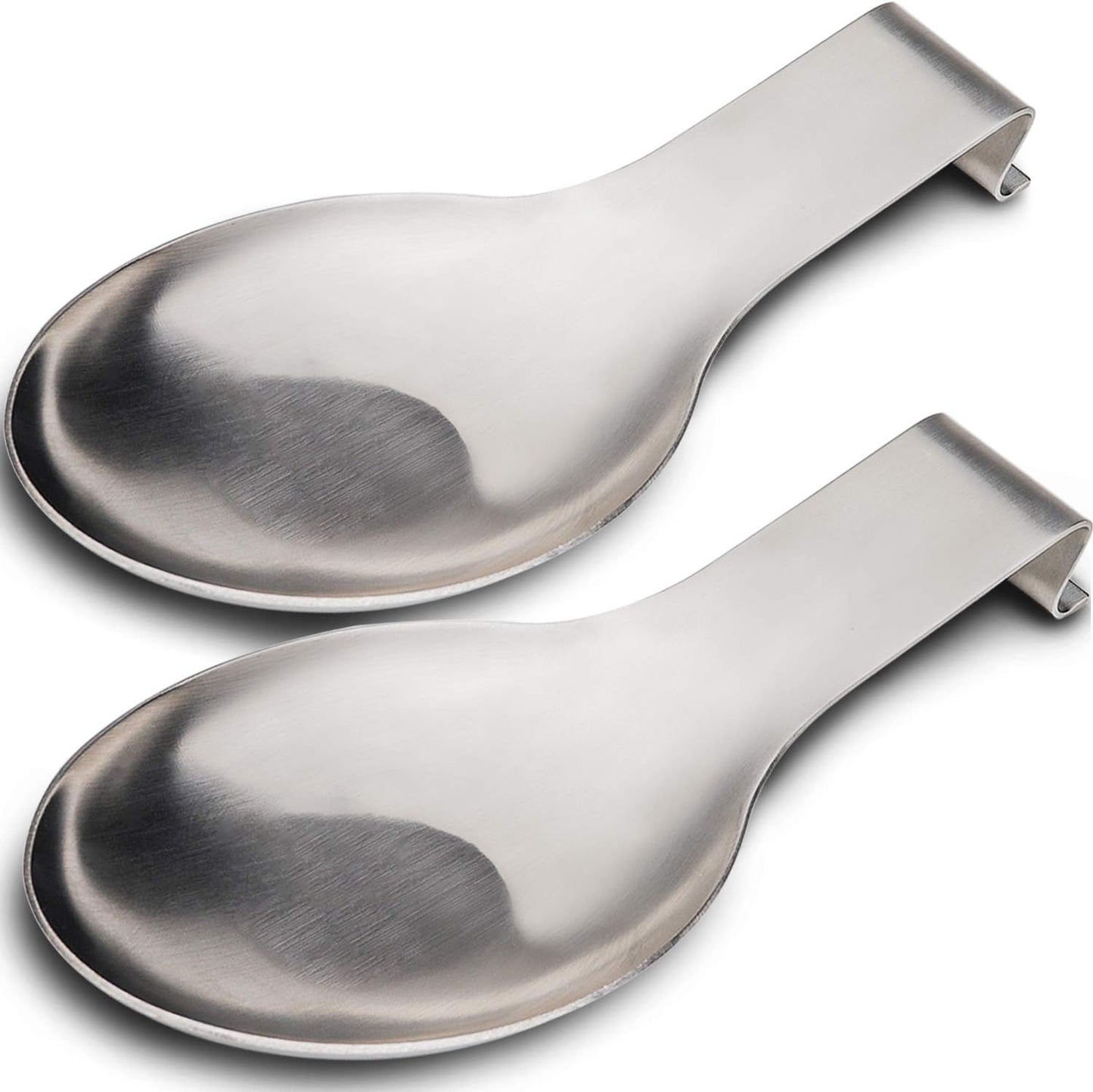 VanlonPro Stainless Steel Spoon Rest, Spatula Ladle Holder, Stainless Steel Utensil Spoon Rest Holder, Brushed Finish, Dishwasher Safe 9.8 x 3.7 Inch (Gold 1PC)