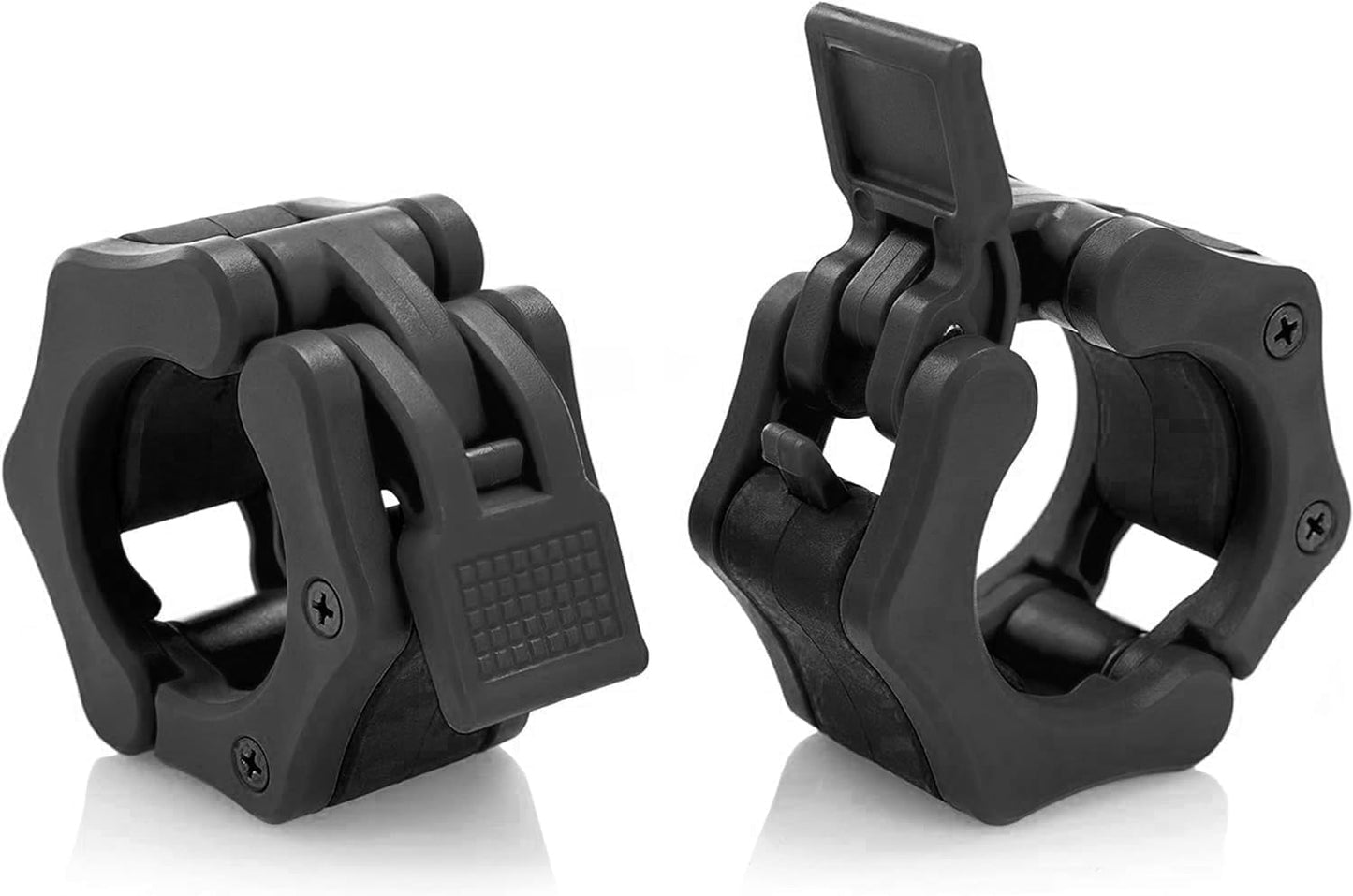 Olympic 2" Barbell Collars - Quick Release Locking Clamps for Workout Fitness