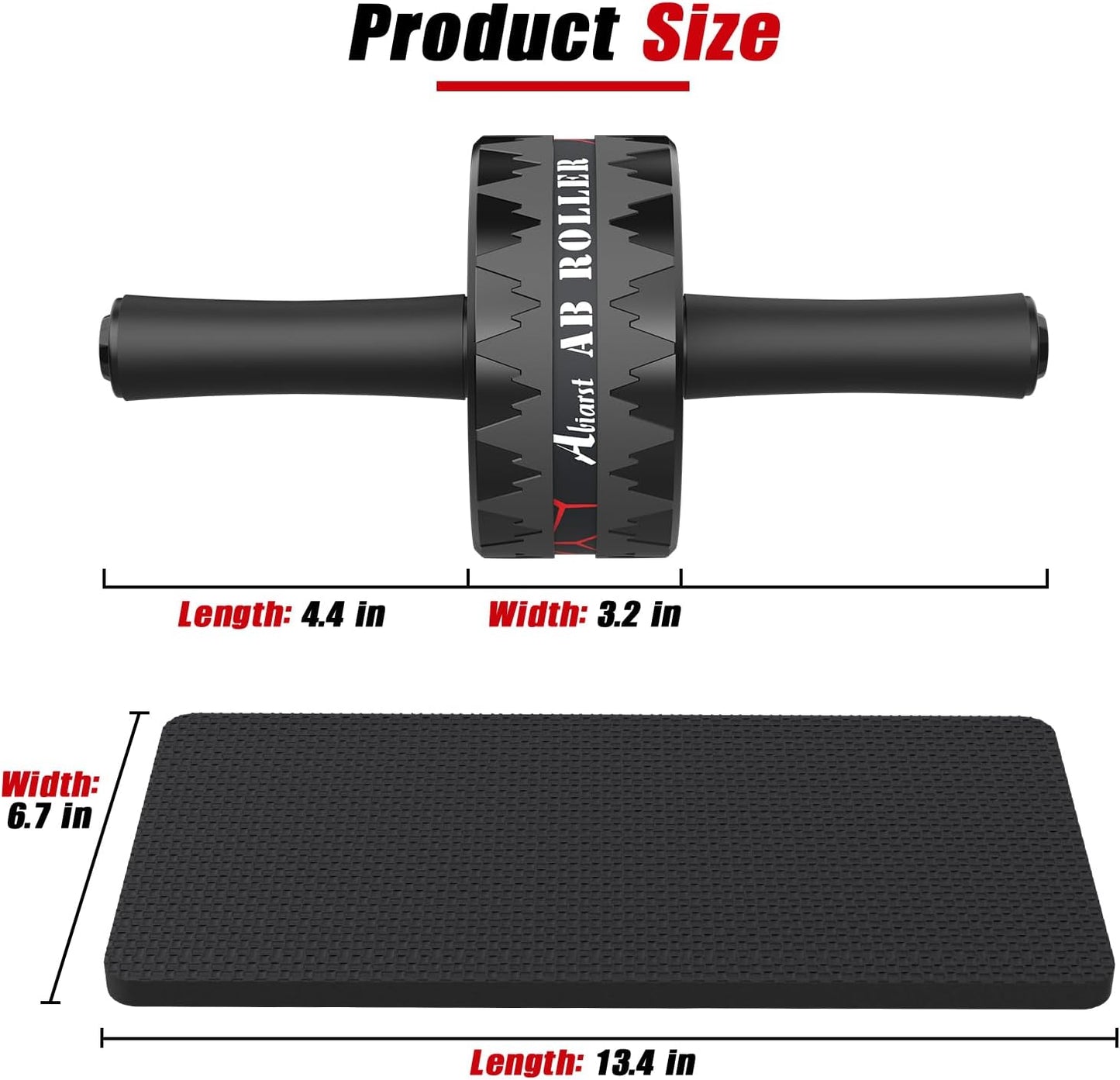 Abiarst Ultra-Wide Ab Roller Wheel for Abs & Core Strength Training
