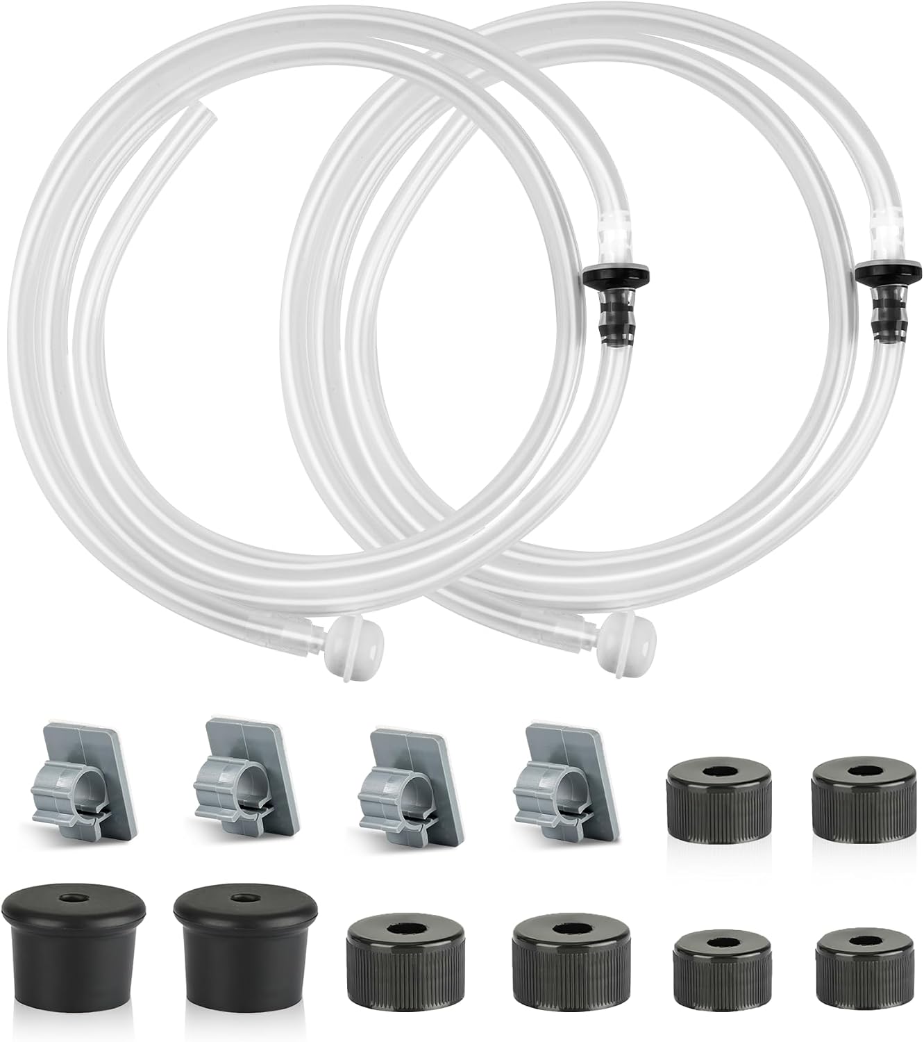 Yofidra Sink Soap Dispenser Extension Kit: Under Sink Dish Soap Dispenser with 47" Tube Hose and Check Valve for Prevent Backflow Countertop Kitchen Sink Accessories