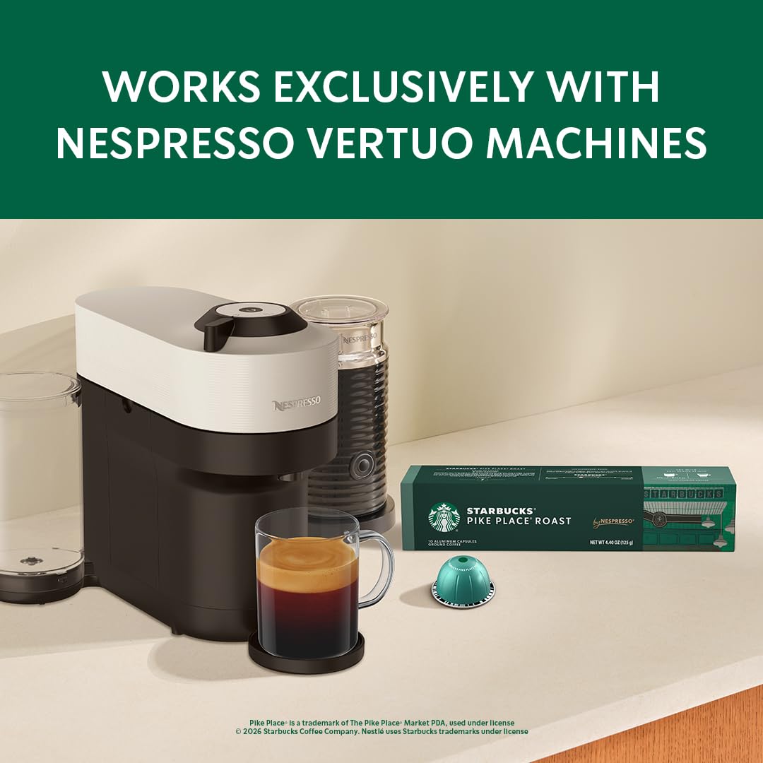 Starbucks by Nespresso Vertuo Coffee Pods, 30-count, Medium Roast, 7.8 oz Brew Size
