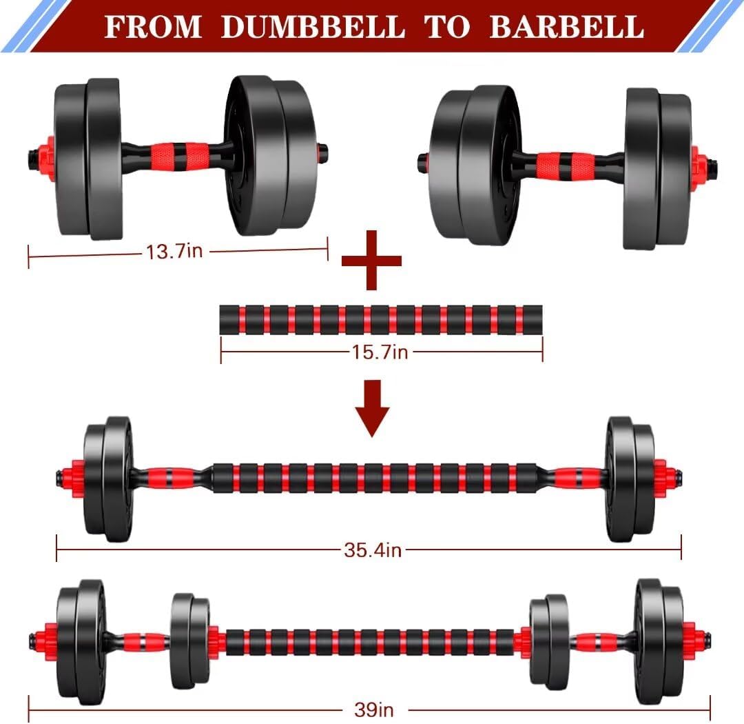 Adjustable Dumbbells Set, Free Weights for Home Gym