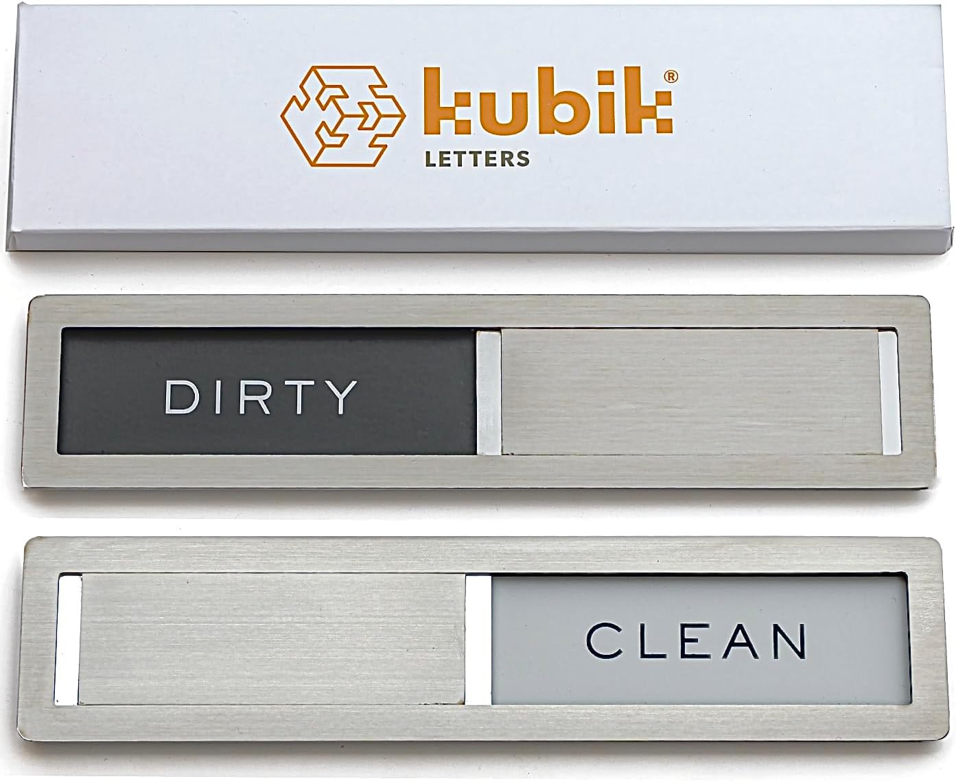 Kubik Letters Clean Dirty Magnet for Dishwasher Sign, Kitchen Decor Organization Accessories Organizers and Storage