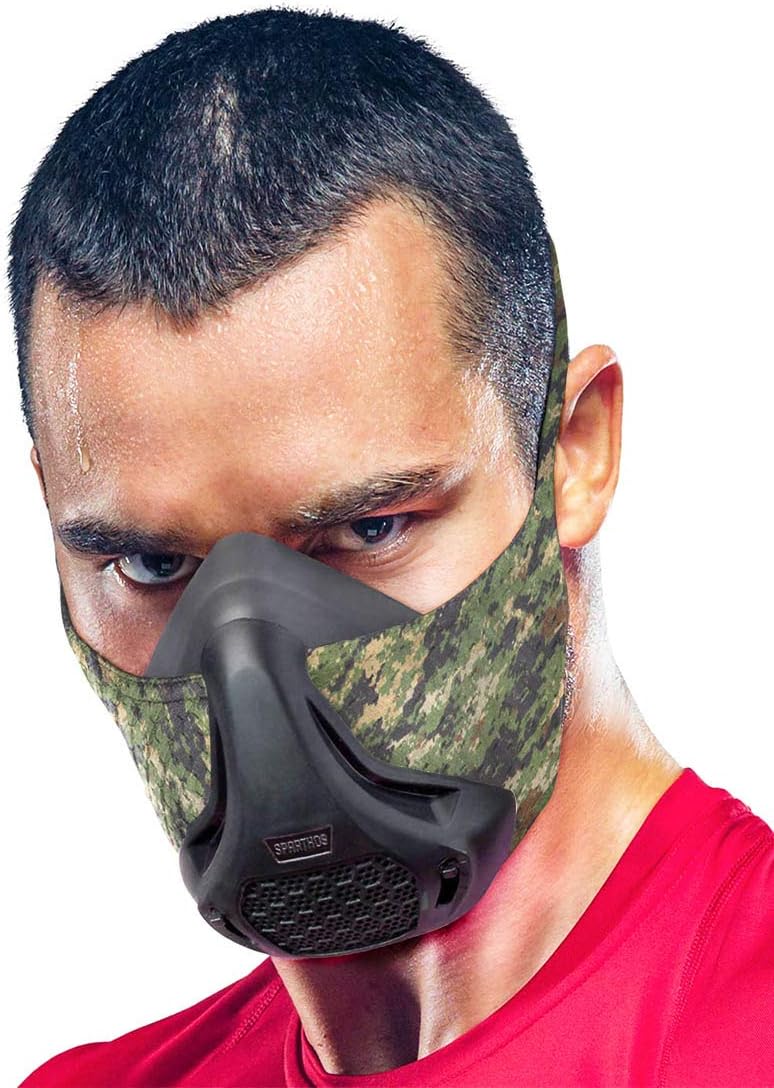 Sparthos High Altitude Mask for Fitness, Running, and Endurance Training with 16 Breathing Levels