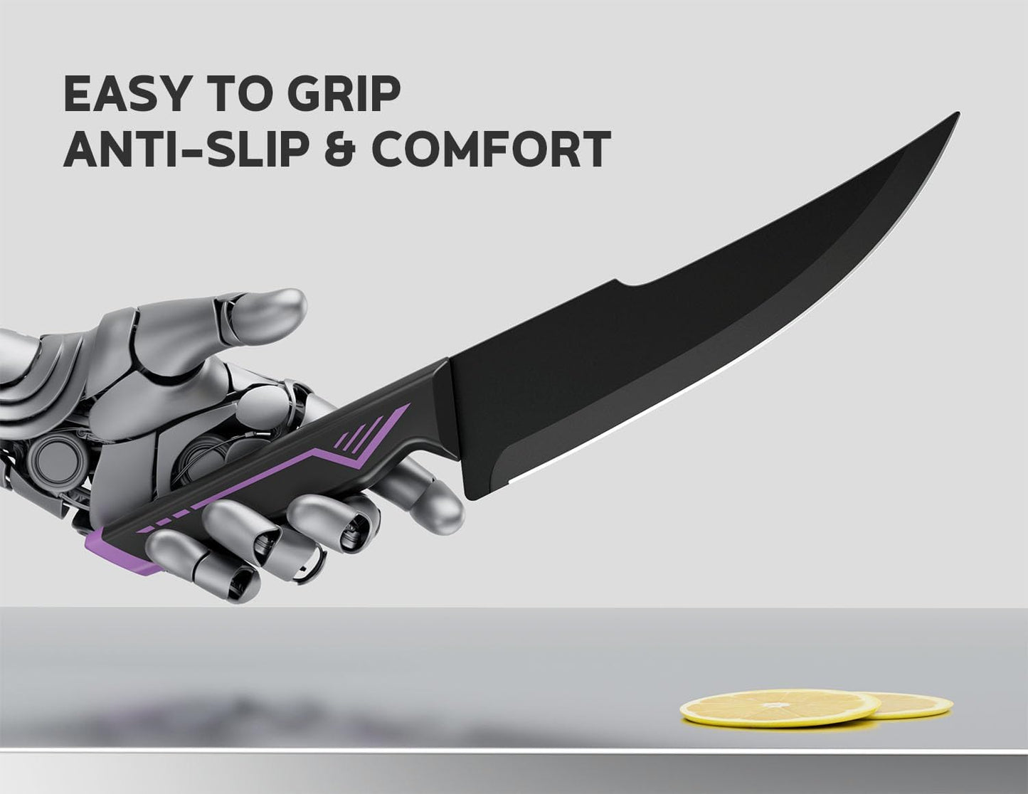 ASETY Knife Set, 15 PCS Kitchen Knife Set with Built-in Sharpener Block | Razor Sharp, Dishwasher Safe knives, Stainless Steel Knife Block Set, Ergonomic Non-Slip Handle, Elegant Box for Men Women