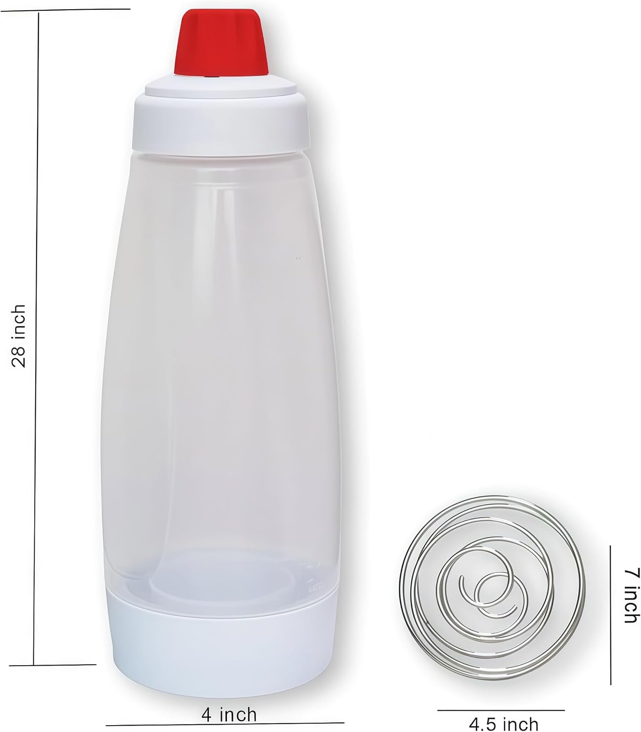 2PCS Pancake Batter Dispenser Bottle for Mixing and Pouring Perfect Batter Ideal for Pancakes Muffins Cupcakes and More Essential Mixer and Shaker Bottle for Kitchen Cooking and Baking