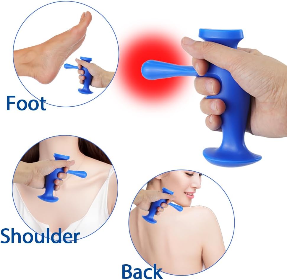 Abnaok Manual Trigger Point Massage Tool and Thumb Saver for Deep Tissue Massage