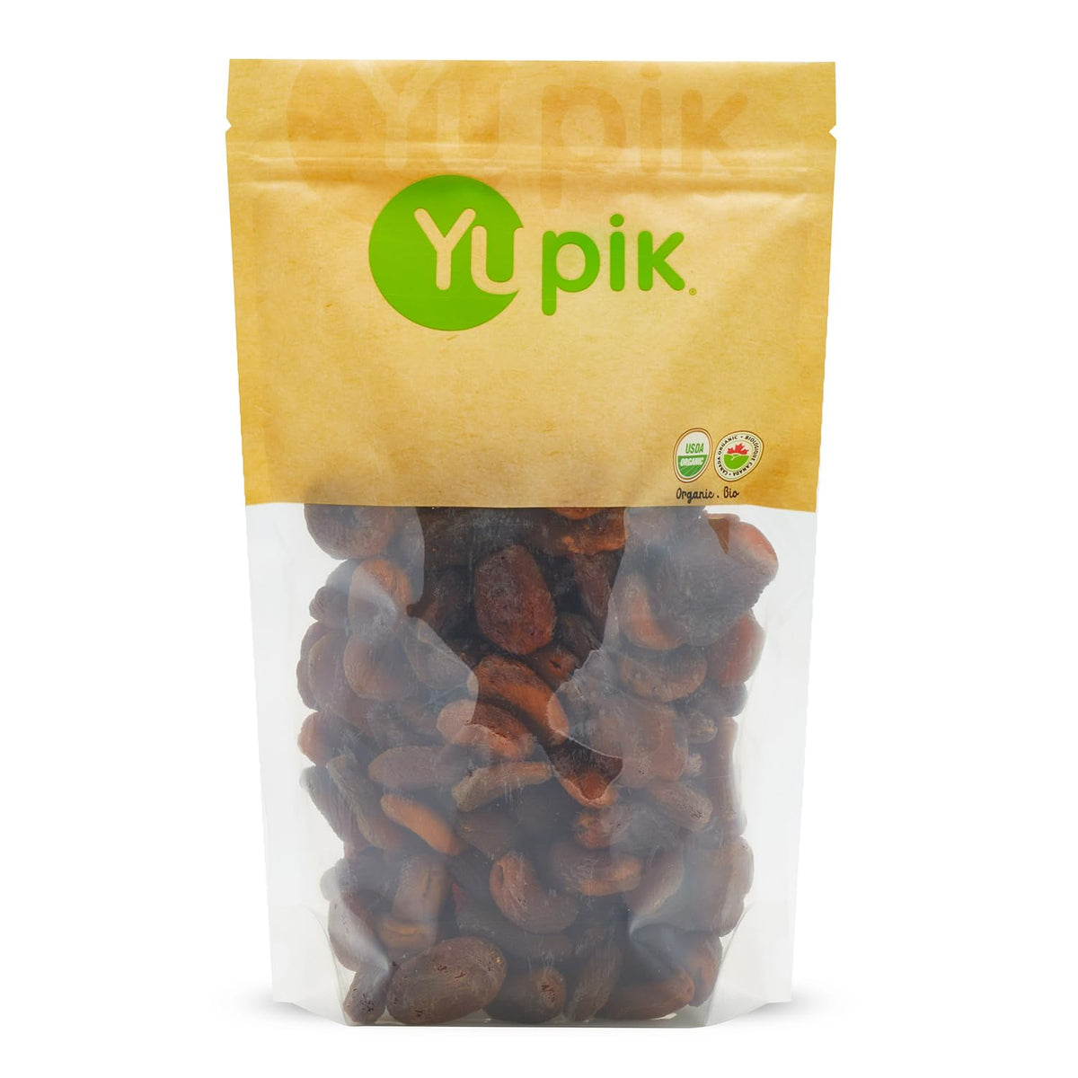 Yupik Organic Apricots, 2.2 lb, Non-GMO, Vegan, Gluten-Free, Dried Fruits, No Added Sugar, Sulphite-Free, Source of Fiber