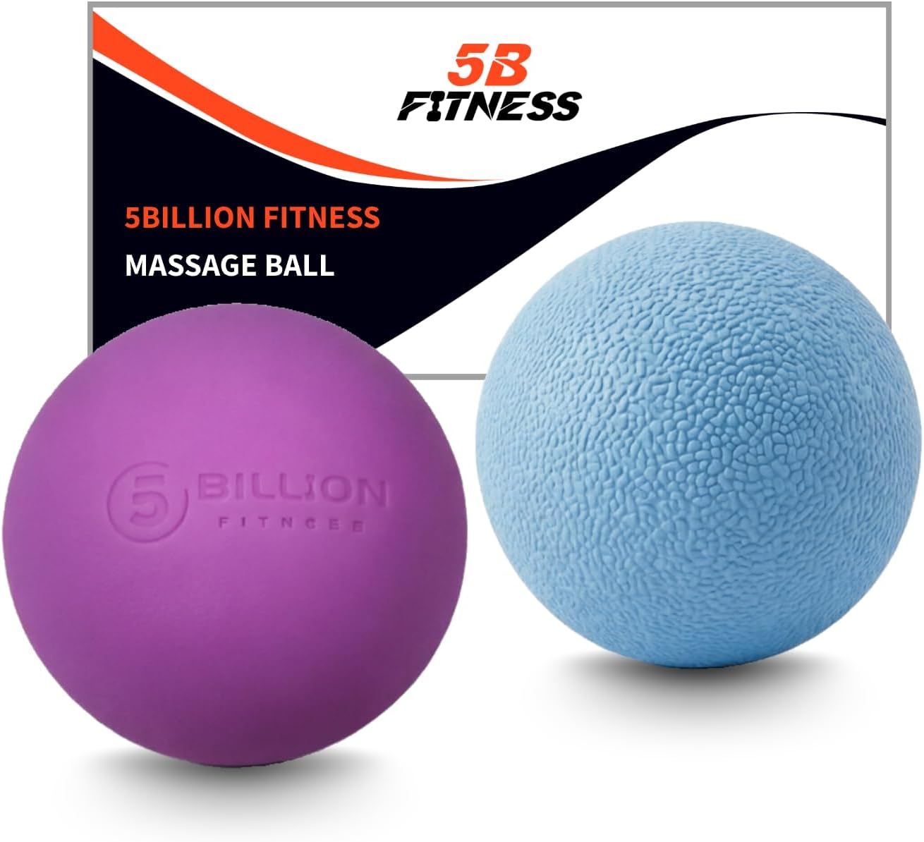 5BILLION FITNESS Double Lacrosse Massage Ball for Physical Therapy and Myofascial Release