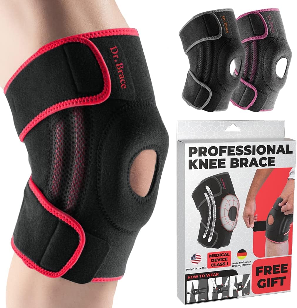 DR. BRACE ELITE Knee Brace with Side Stabilizers for Maximum Support
