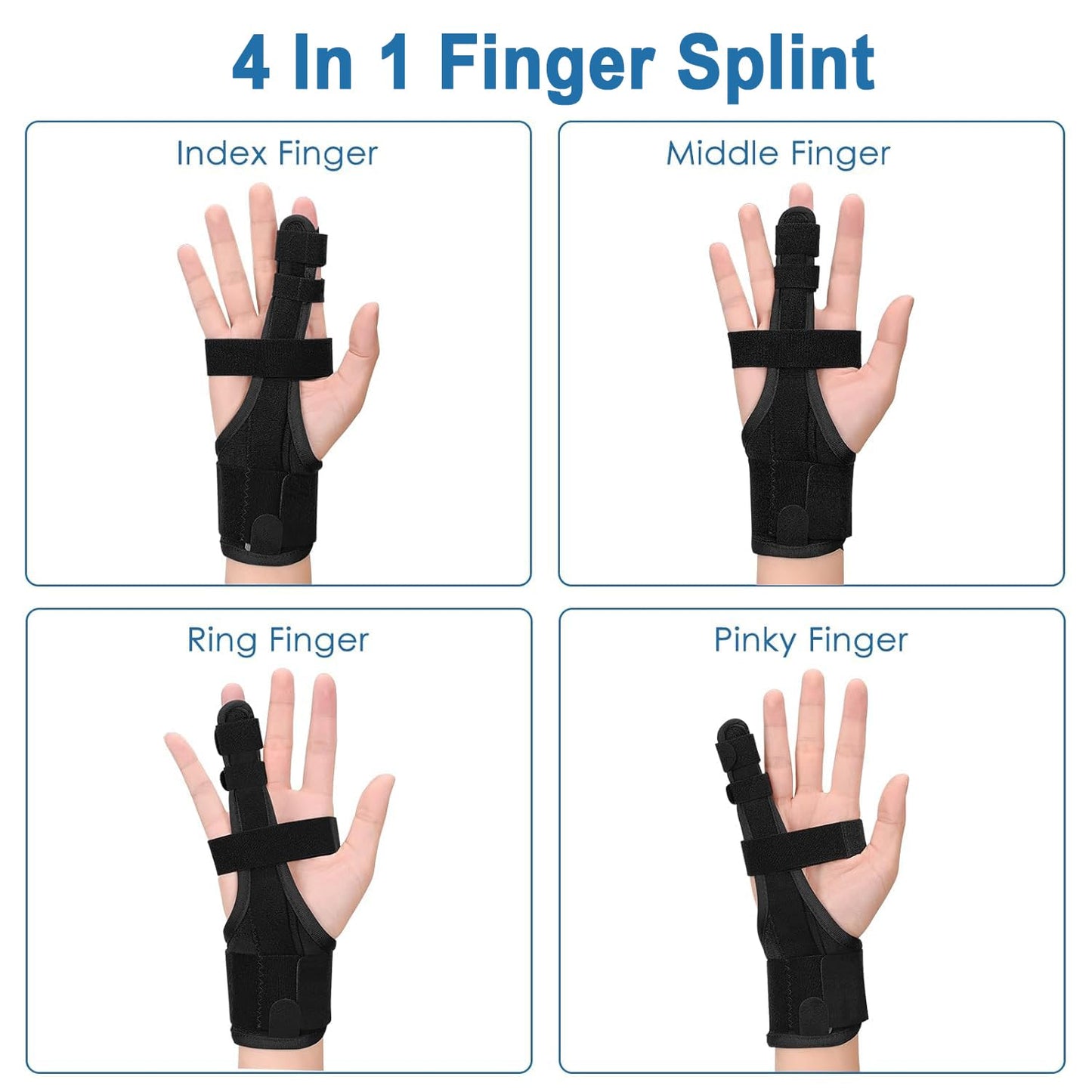 Full Trigger Finger Splint - Adjustable Hand and Wrist Brace Support