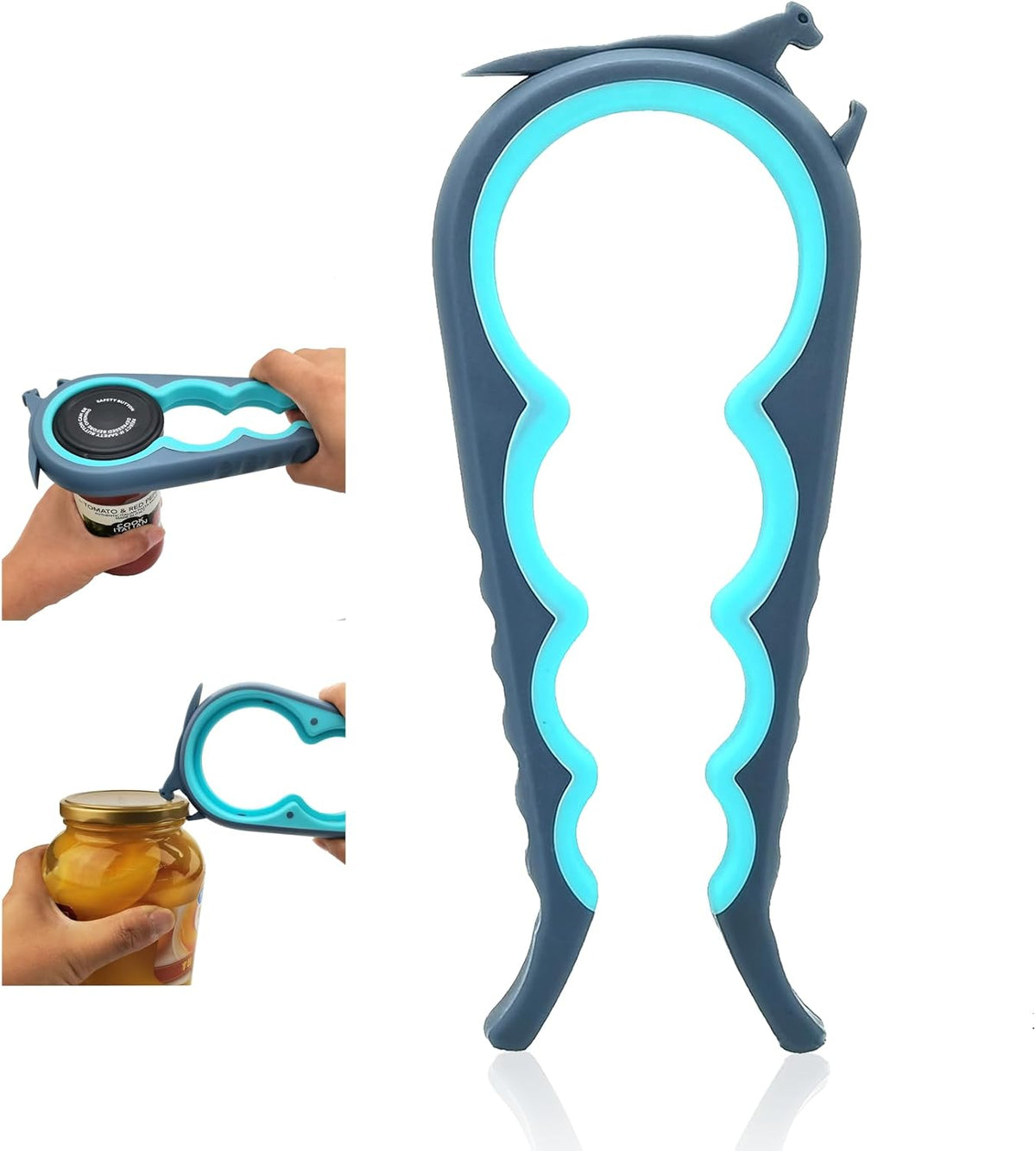 Otstar Jar Opener & Bottle Opener for Seniors with Arthritis, Weak Hands | Adjustable Lid Opener Effortlessly Opens Jars, Bottles & Pop-Top Cans, Great for Senior Parents, Grandparents, or Loved Ones
