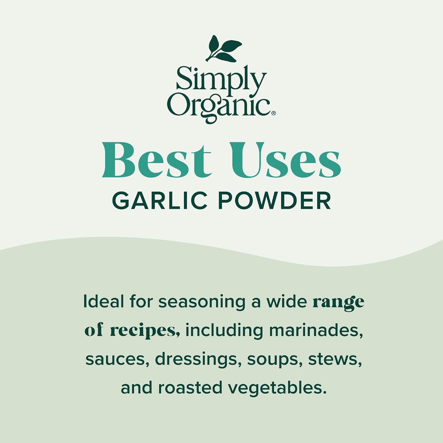 Simply Organic 3.64-Ounce Jar Pure A-Grade Organic Garlic Powder Kosher Non GMO