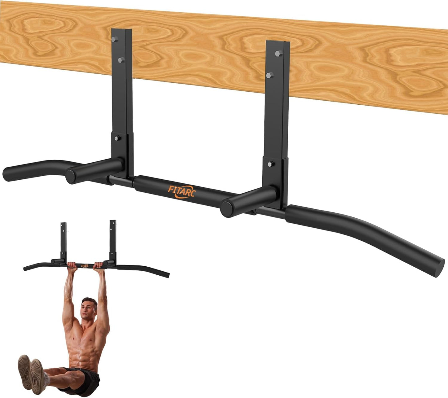 Fitarc Joist Mount Pull Up Bar Heavy Duty Steel Ceiling Chin Up Rack