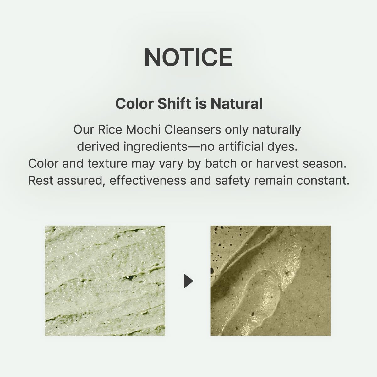 ARENCIA Korean Rice Mochi Face Cleanser - Face Wash, Gentle Scrub All in One for Deep Cleansing, Moisturizing, Pore Minimizing, Acne-Prone Skin, Removing Blackhead with Rice Water & Green Tea