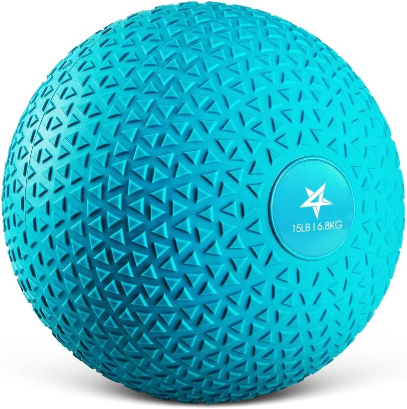 Yes4All Weighted Slam Balls - Durable PVC Sand-Filled Workout Balls 10-40 lbs
