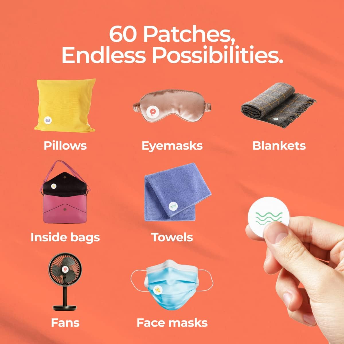 Gya Labs Aroma Mask Patches Combo Pack with Essential Oils for Face Masks and Pillows