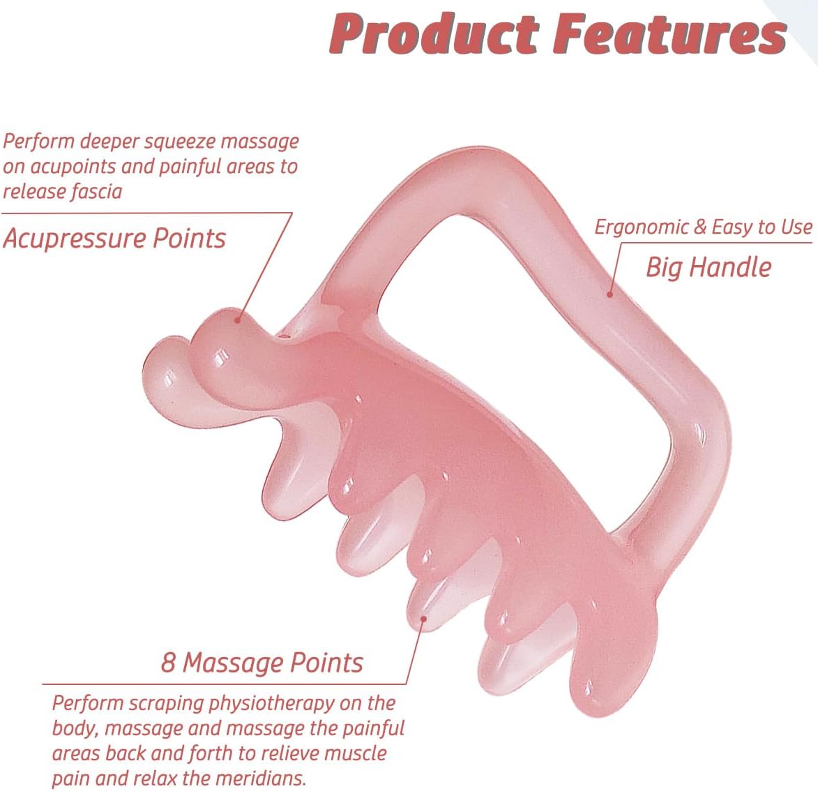 Fascia Massage Blaster Tool for Cellulite and Myofascial Release Pink