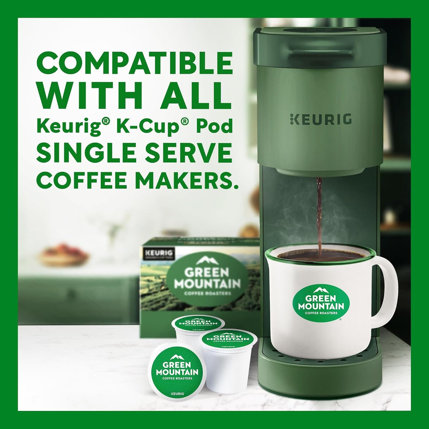 Green Mountain Coffee Roasters Breakfast Blend Single-Serve Keurig K-Cup Pods 72 Count