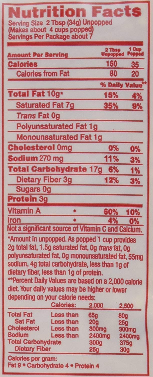 Perfectware 8oz Popcorn Portion Packs, case of 36
