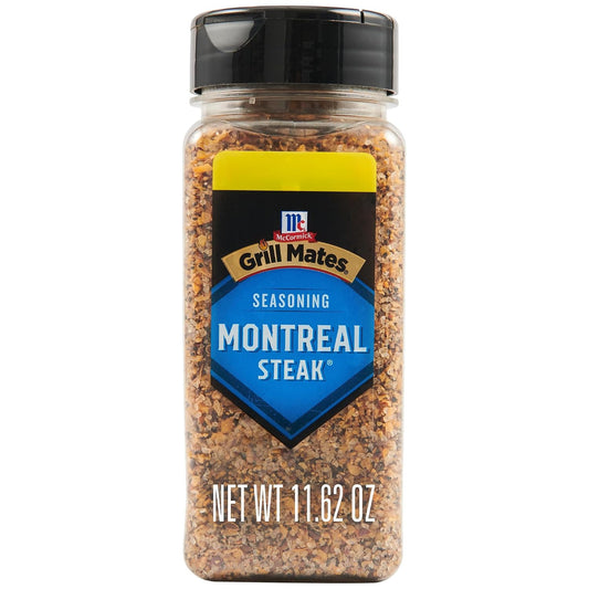 McCormick Montreal Steak Seasoning, No MSG, Gluten Free, 11.62 oz, Bold Savory Grilling Flavor for Meat and Vegetables