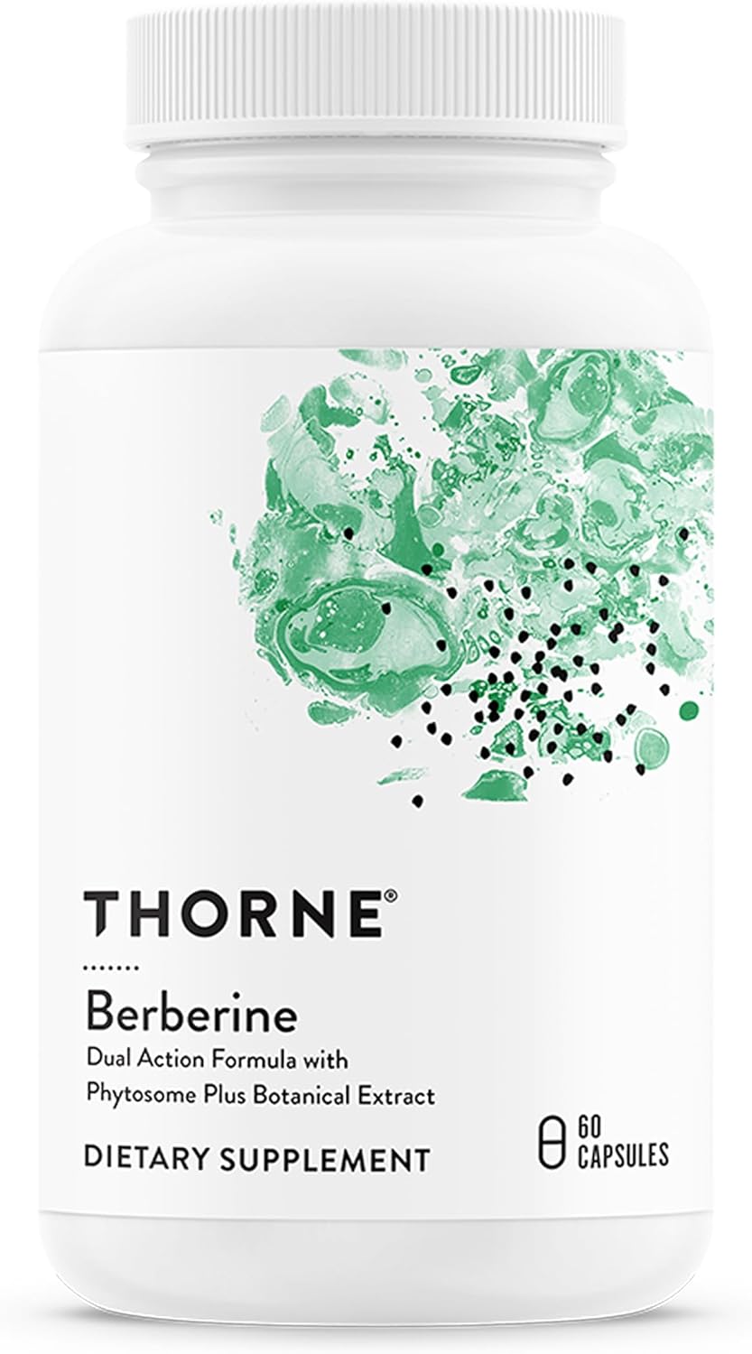 THORNE - Berberine - Dual Action Formula with Phytosome Plus Botanical Extract - Support Heart Health, Immune System, Healthy GI & Cholesterol* - Gluten-Free - 30 Servings