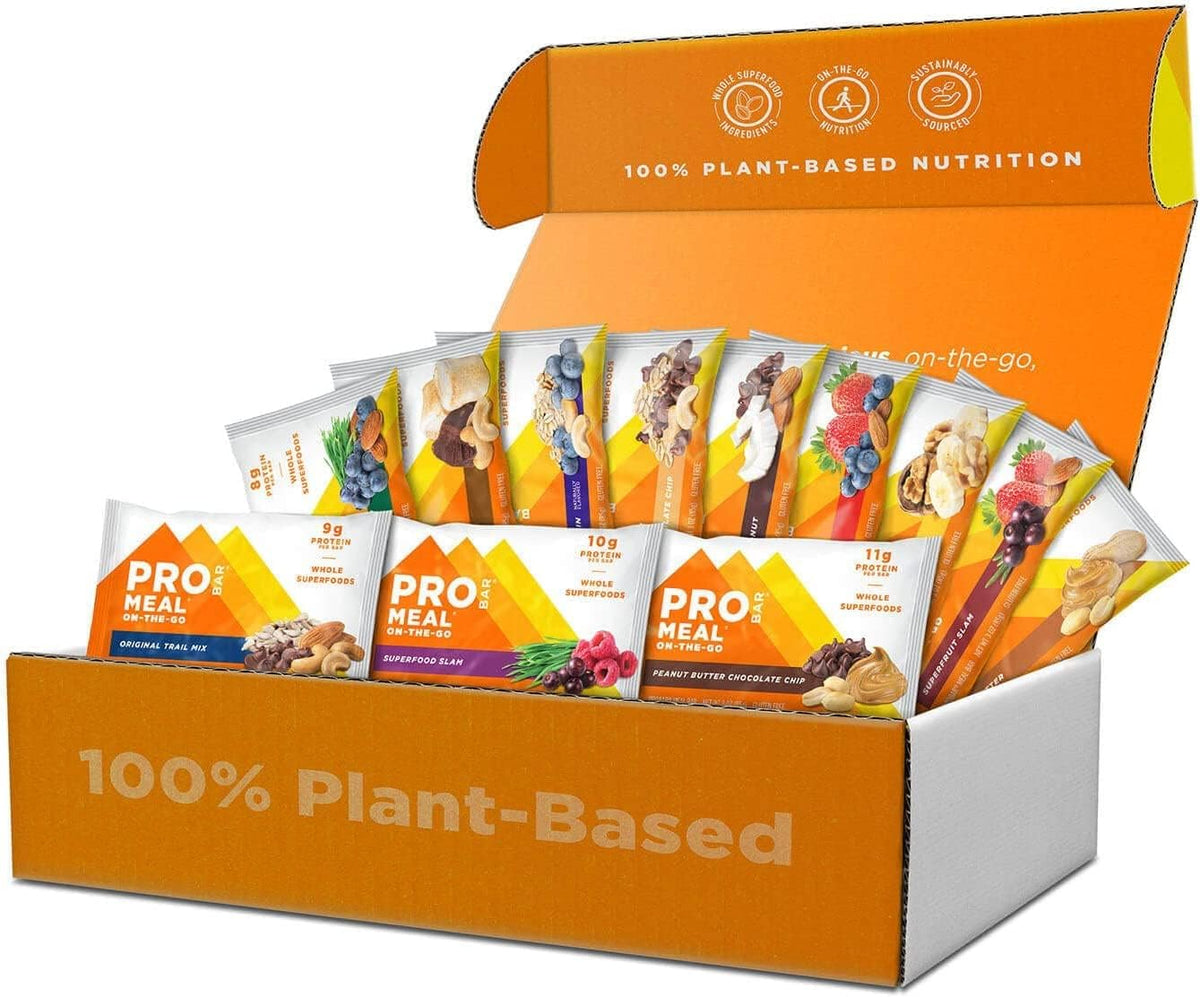 Plant-based meal replacement bar with whole food ingredients, oats, nuts, and seeds