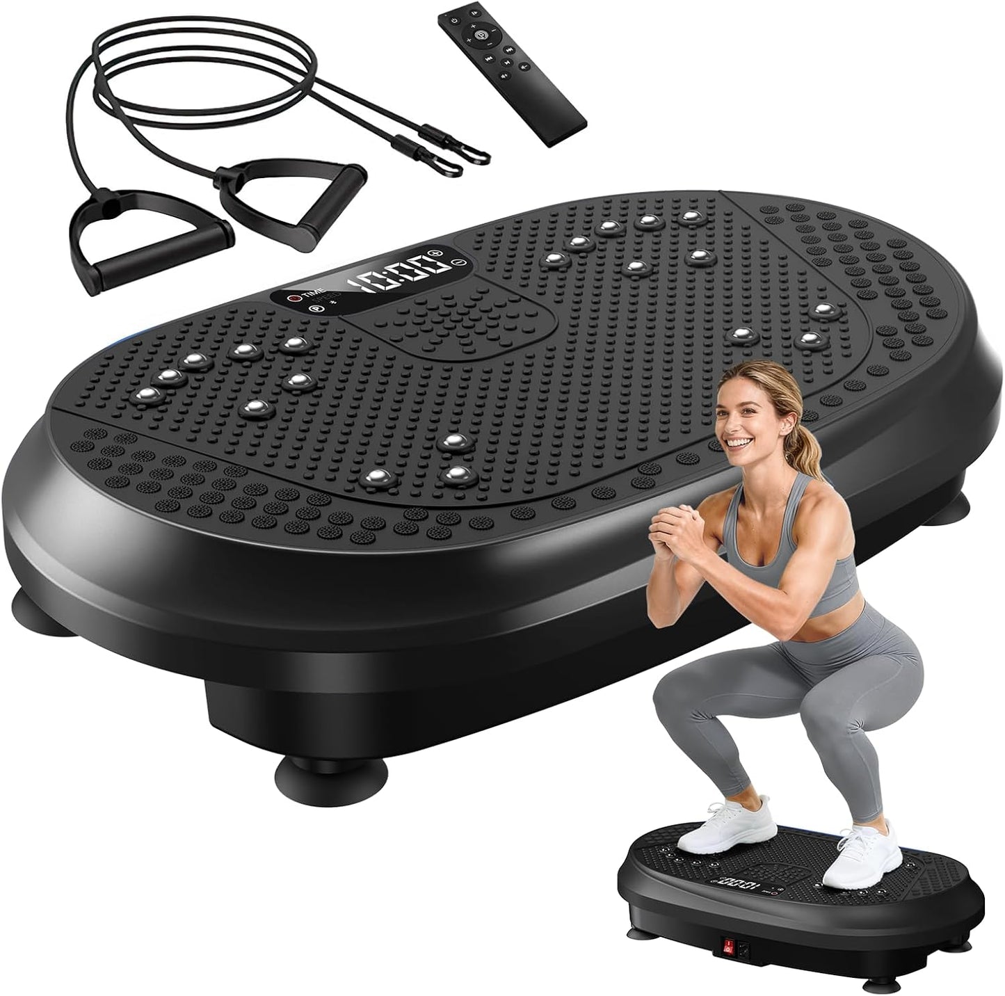 Vibration Plate Exercise Machine, Full Body Shaker Workout up to 415 lbs