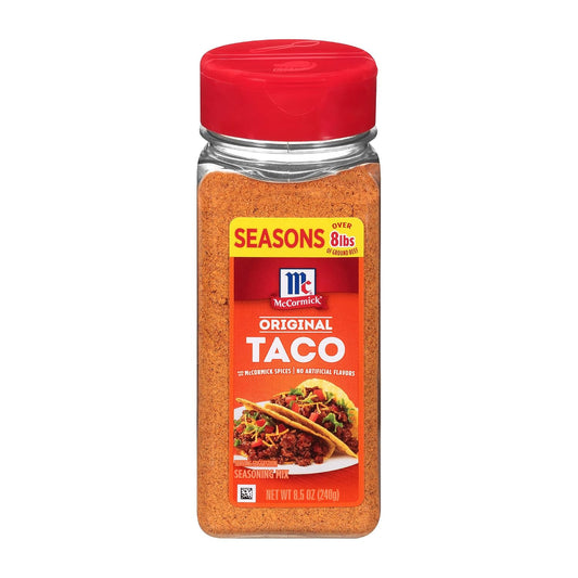 McCormick Original Taco Seasoning Mix, 8.5 oz, No Artificial Flavors, Classic Flavor, Family Favorite, Mild Heat