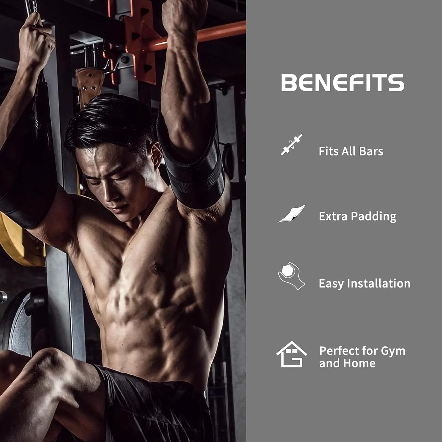 Hanging Ab Straps for Pull Up Bar: Gym Ab Sling Straps for Core Workout