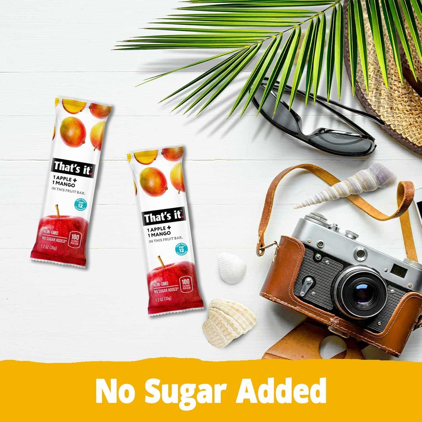 That's It Fruit Bars Variety Pack, 20 Pack, 100% Natural Fruit Snacks, Gluten-Free, Vegan & Low Carb