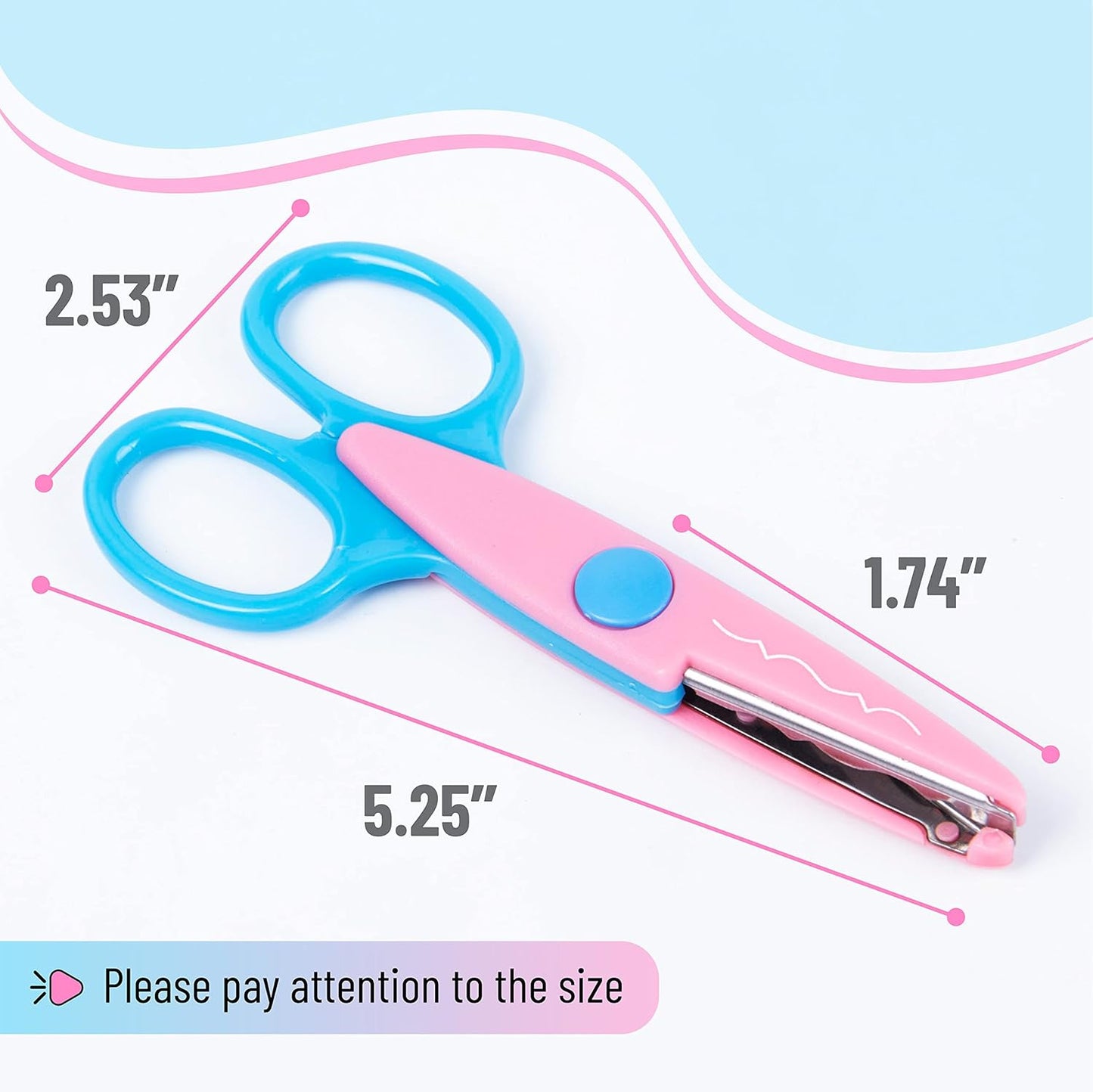 Mr. Pen Craft Scissors - Decorative Edge, 6 Pack, Zig Zag, Scrapbooking, Fancy, Pattern, Design