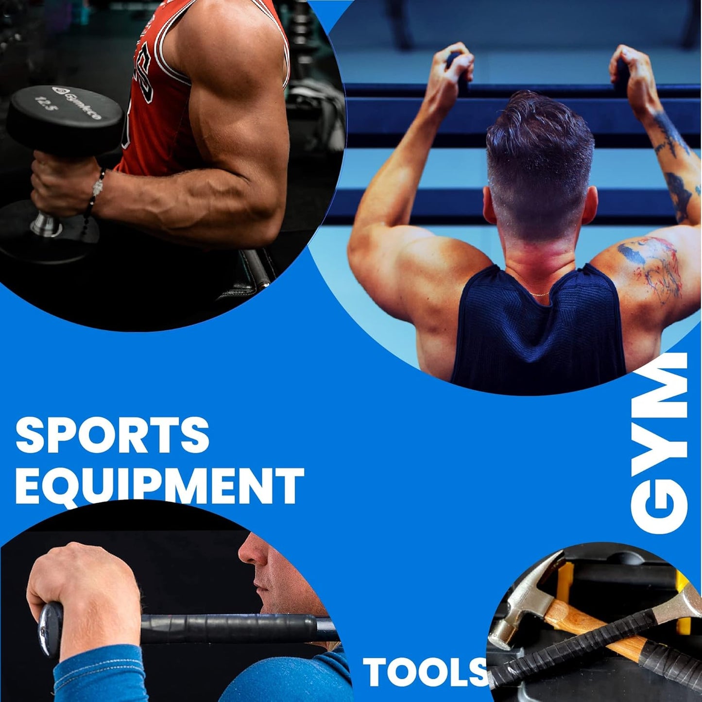 Core Prodigy Fusion Silicone Rubber Grip Tape for Pull Up Bars, Barbells & Sports Equipment