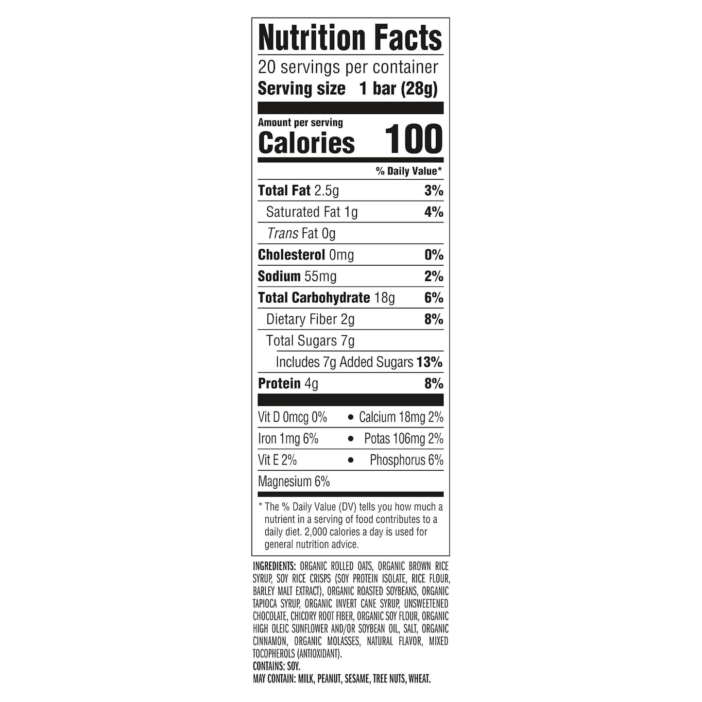 CLIF BAR Minis Chocolate Chip Energy Bars 20 Pack
