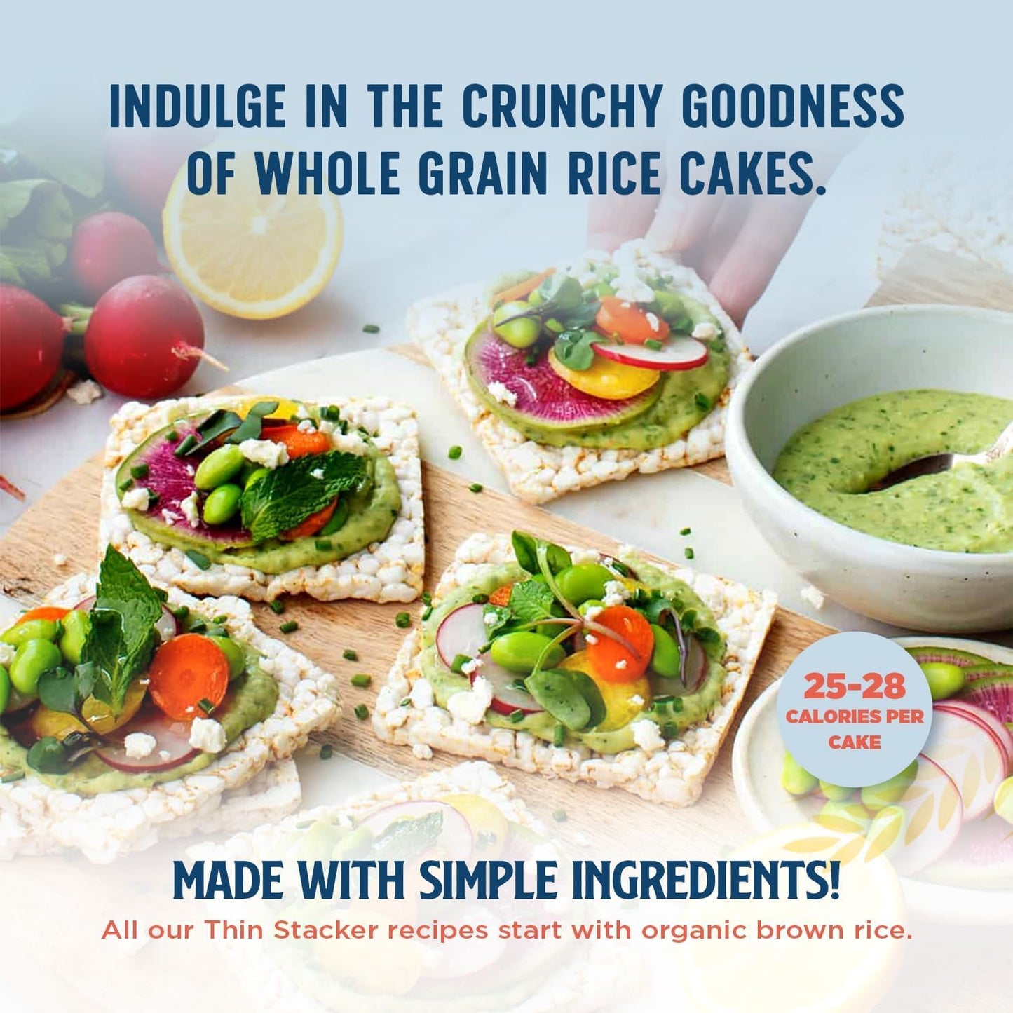 Lundberg Thin Brown Rice Cakes Variety 3-Pack, Regenerative Organic Certified, 6 Oz Ea