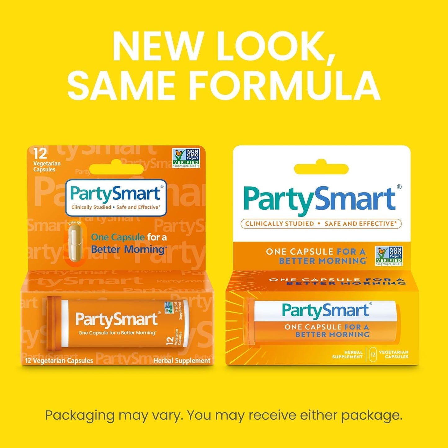 Himalaya PartySmart, 12 Capsule Tube, Plant Based, Vegan, Non-GMO, Gluten Free, Clinically Studied Alcohol Breakdown Liver Support