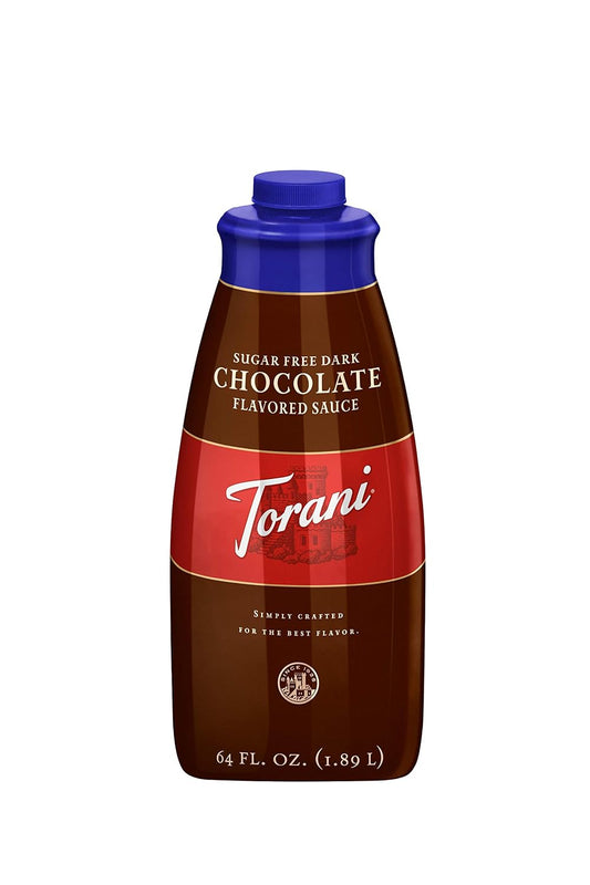 Torani Sugar Free Sauce, Dark Chocolate, 64 Ounces