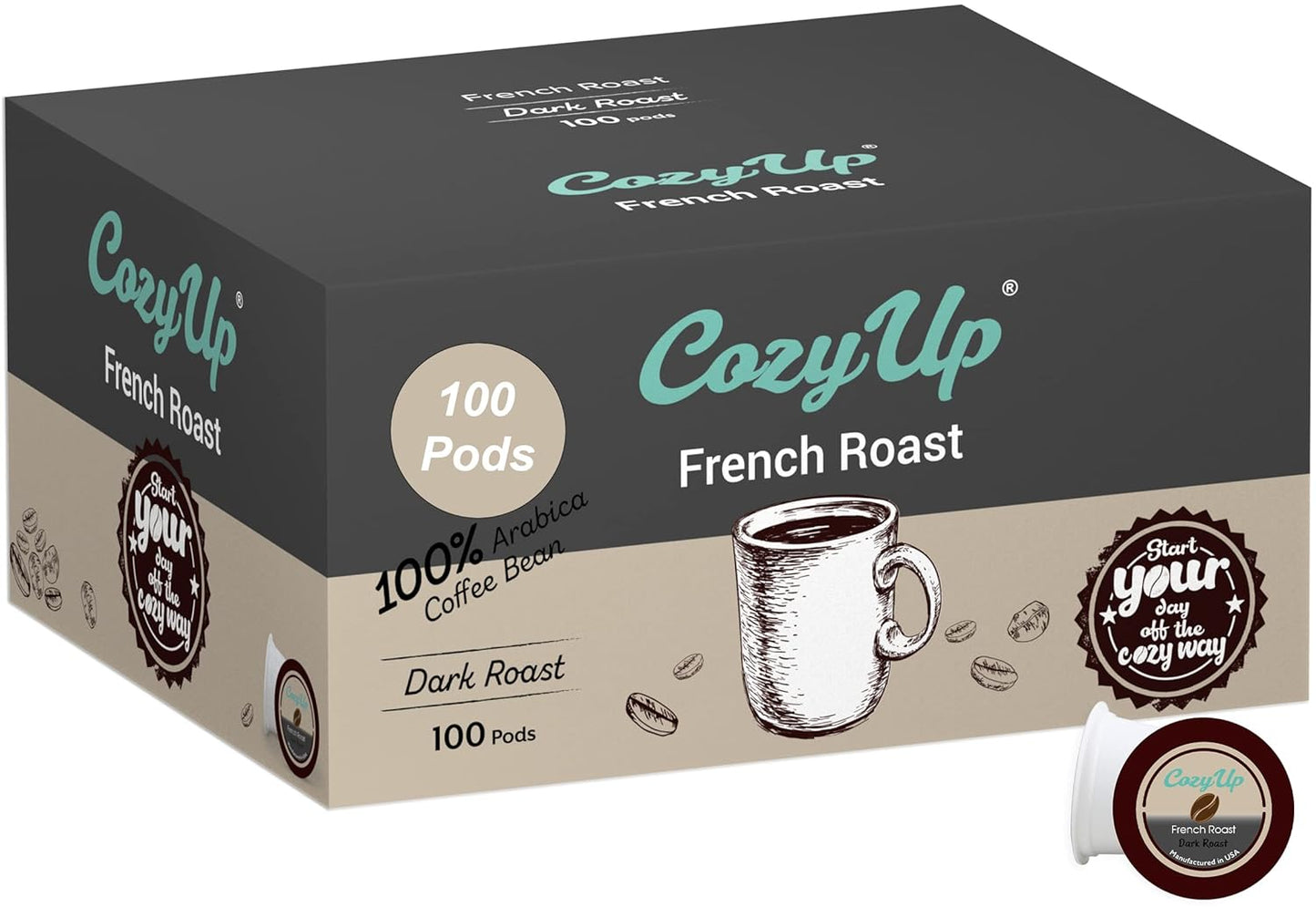 100-count medium roast breakfast blend single-serve coffee pods for keurig brewers