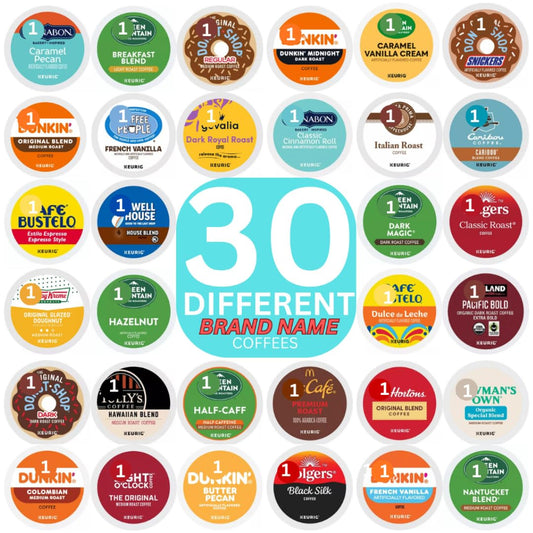 Brand Name Variety Pack Coffee Pods K Cup Sampler for Keurig Brewers