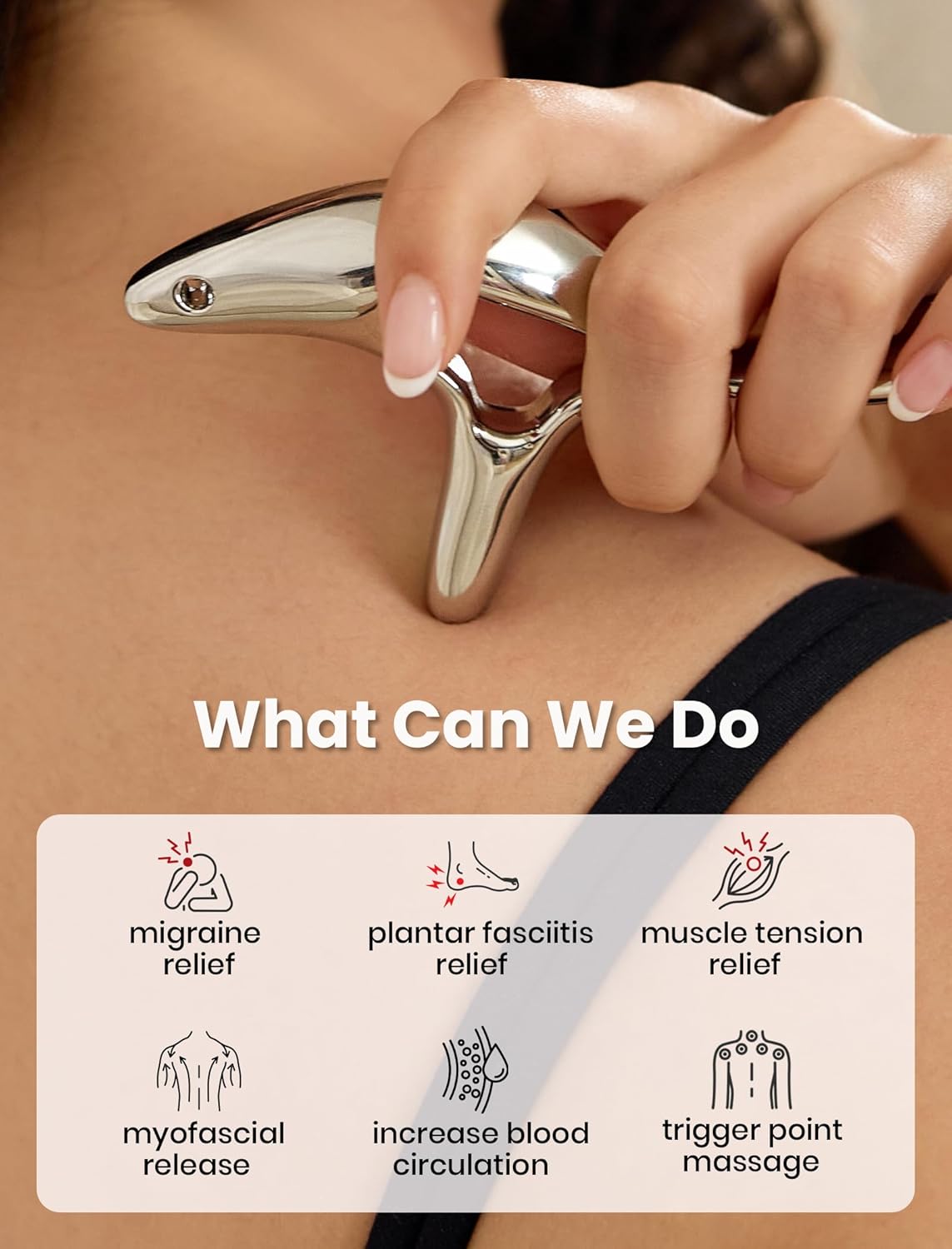 lifechill Trigger Point Massage Tool for Deep Tissue Massage and Gua Sha