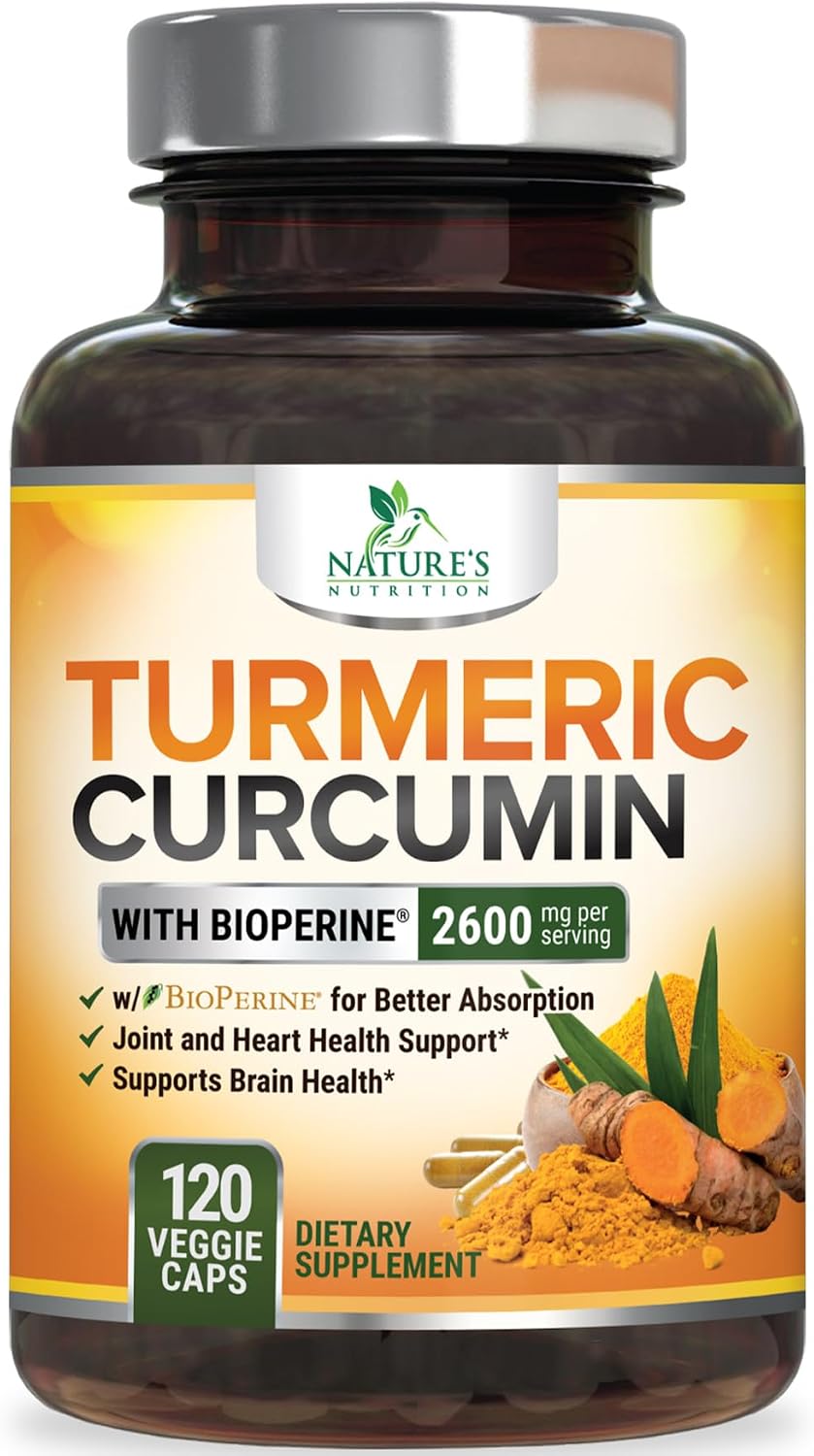 Turmeric Curcumin Supplement - 2400mg Organic Turmeric Per Serving