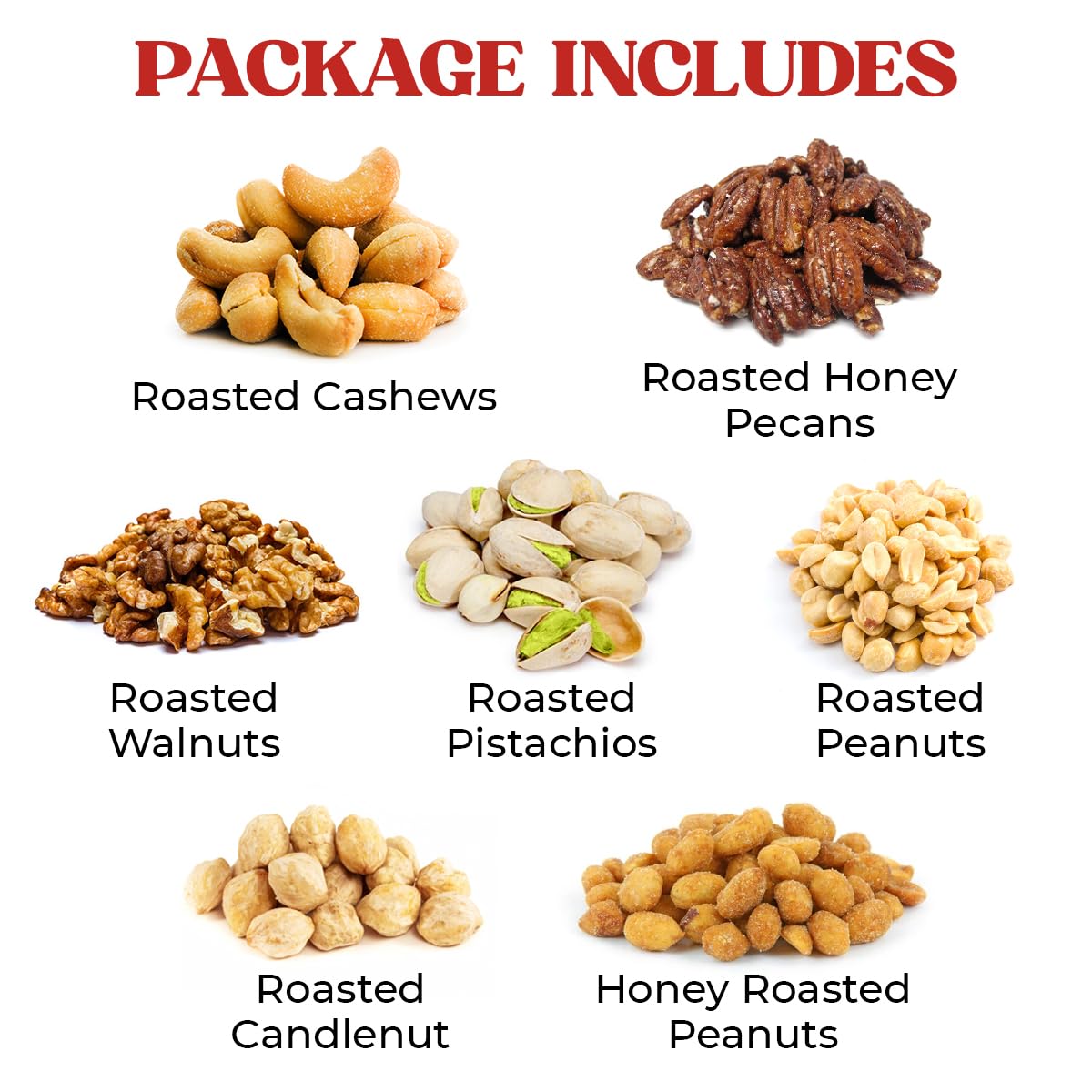 7 Sectional Platter Gift Basket with Freshly Roasted Nuts