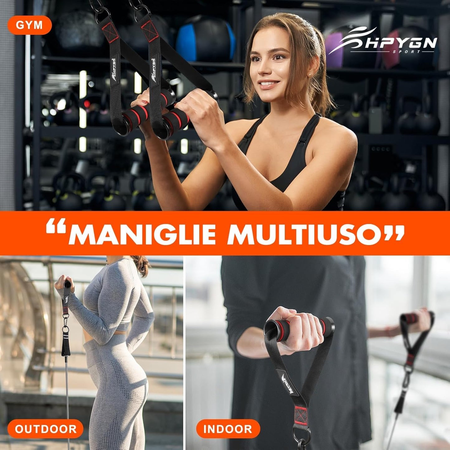 HPYGN Exercise Handle: Versatile Fitness Accessory for Pilates, Yoga, Strength Training