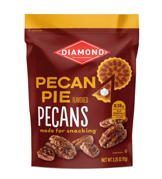 Diamond of California Pecan Pie Pecan Nuts, 3.25 oz, Non-GMO, Kosher, Omega-3 rich