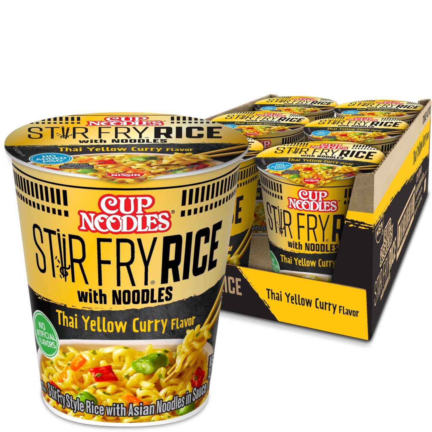Nissin Cup Noodles Protein Ramen Chicken Flavor with Bone Broth 16g Protein 6 Pack